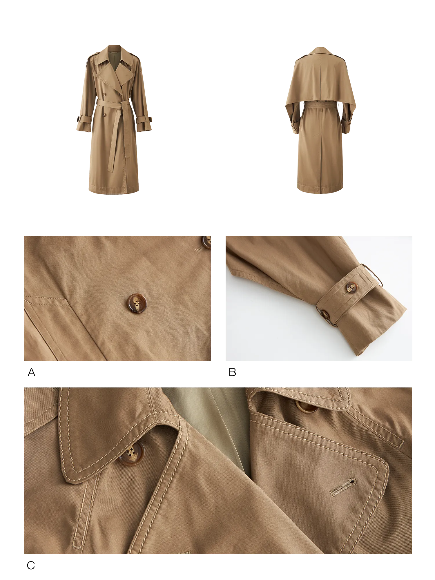 LLDC 'FREE ORDER' Lydia Trench Coat