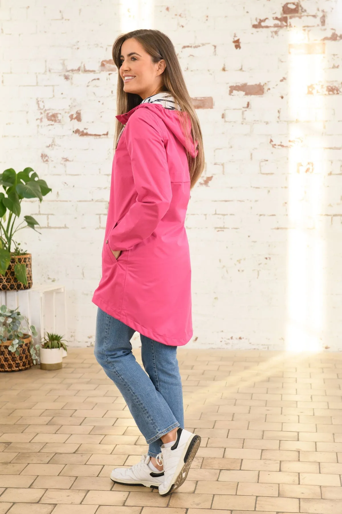 Long Beachcomber Jacket in Pink