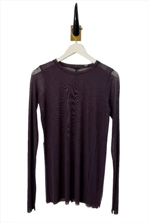 Long Sleeve Silk Pinot Tulle Shirt