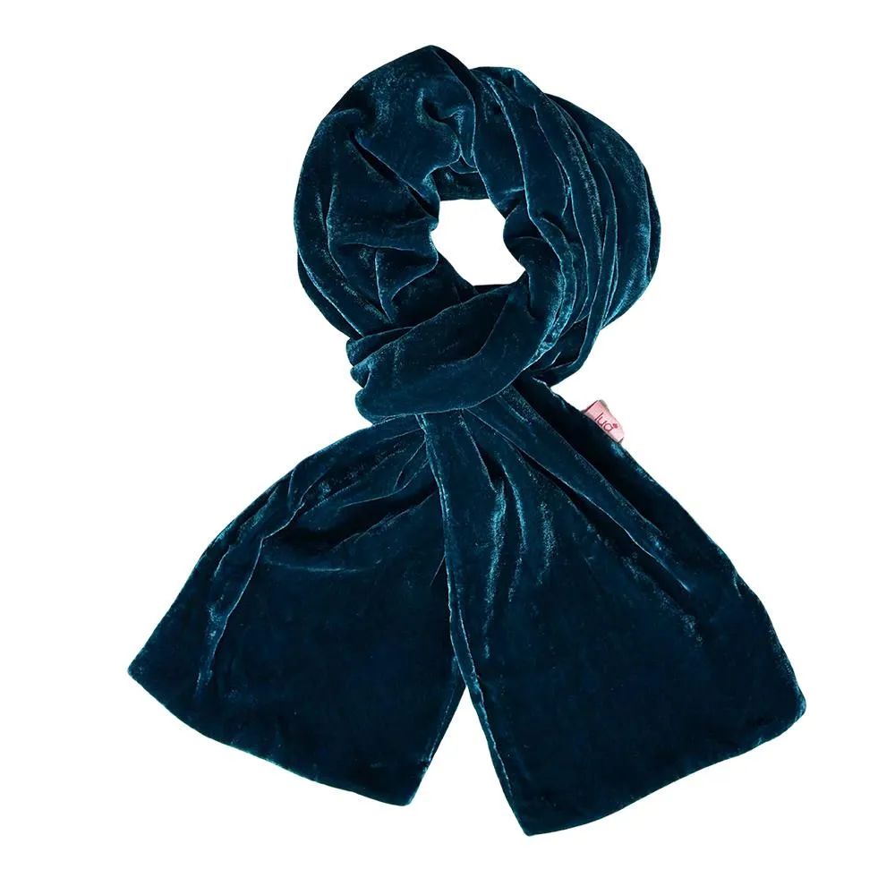 Lua - Plain Velvet Scarf - Various Colours - 160x17cms