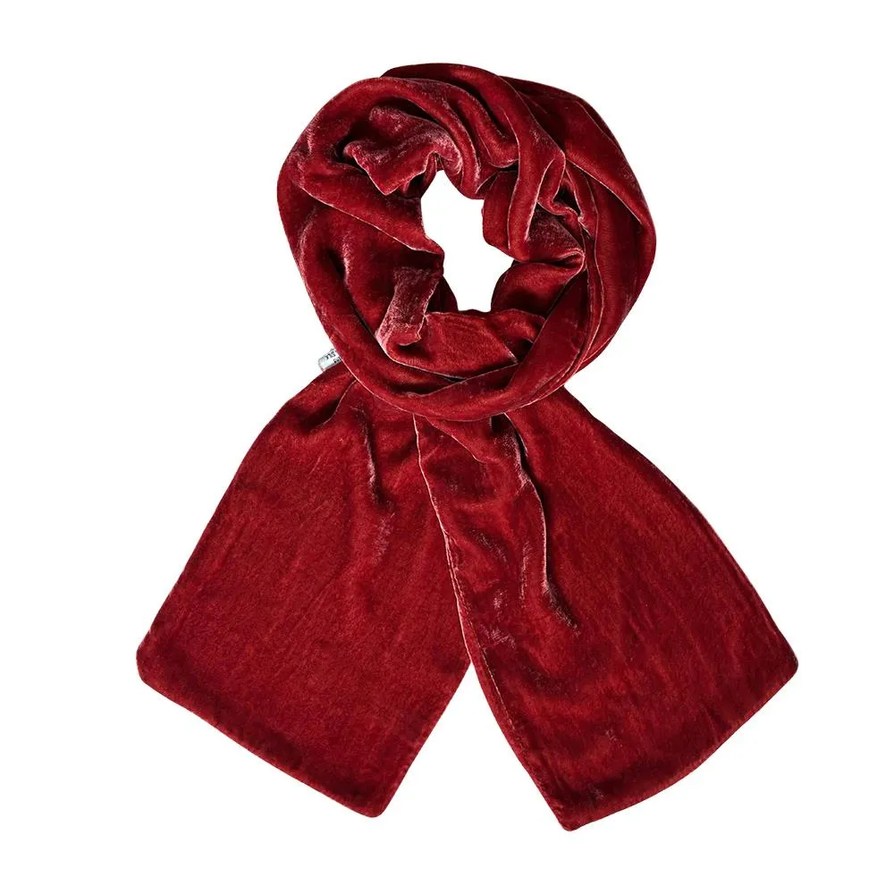 Lua - Plain Velvet Scarf - Various Colours - 160x17cms