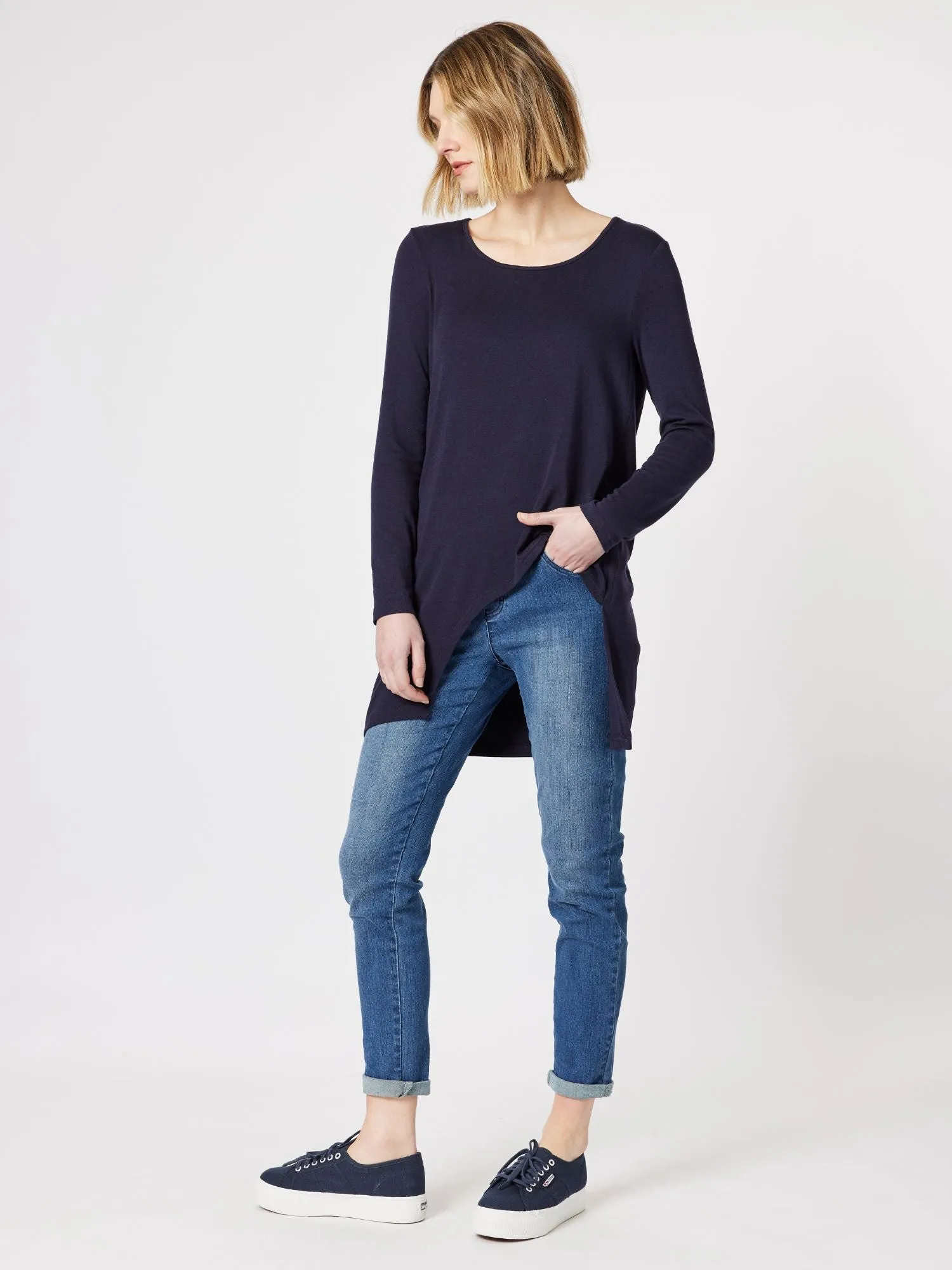 Mara Layering Top - Navy