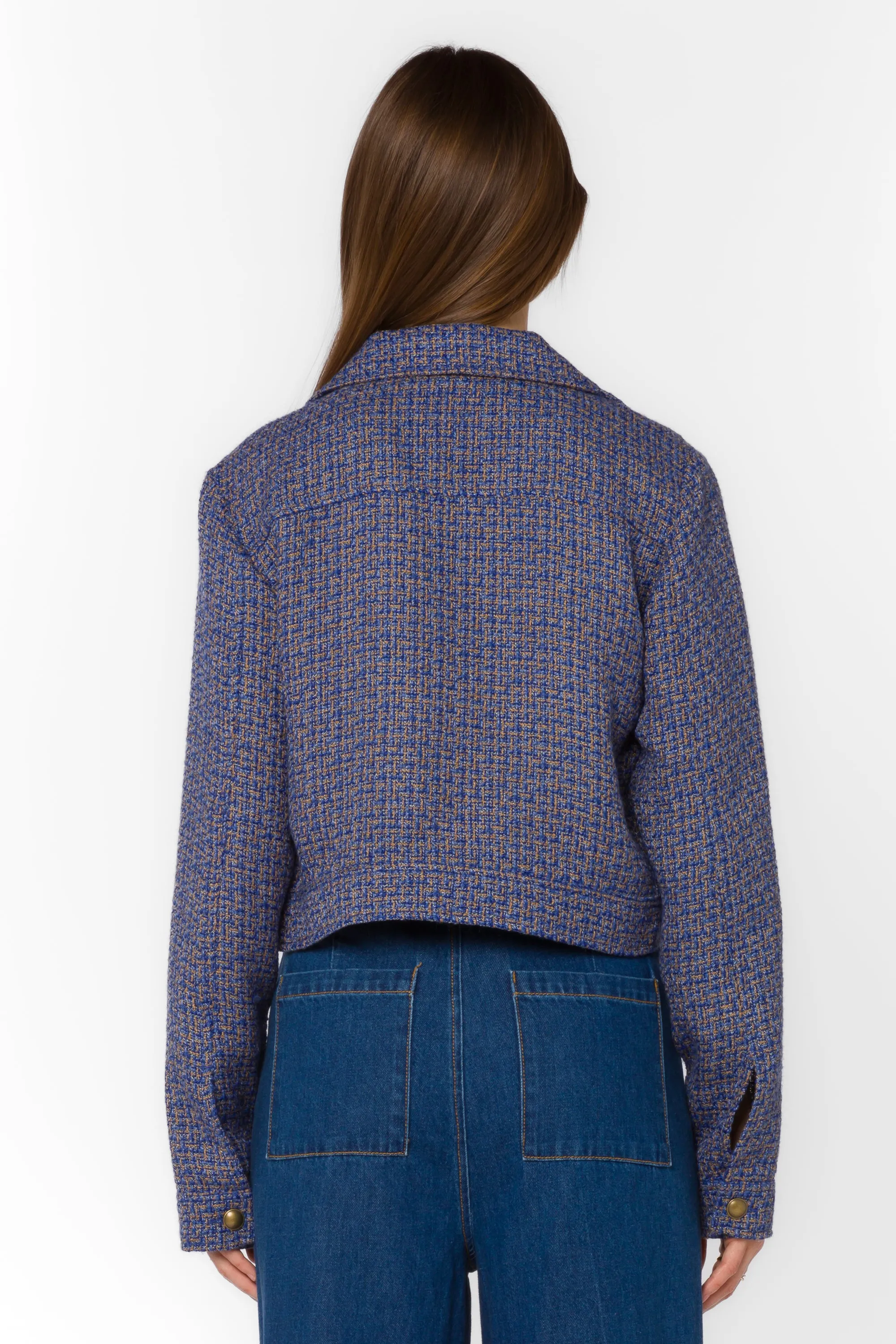 Mattie Blue Tan Tweed Jacket