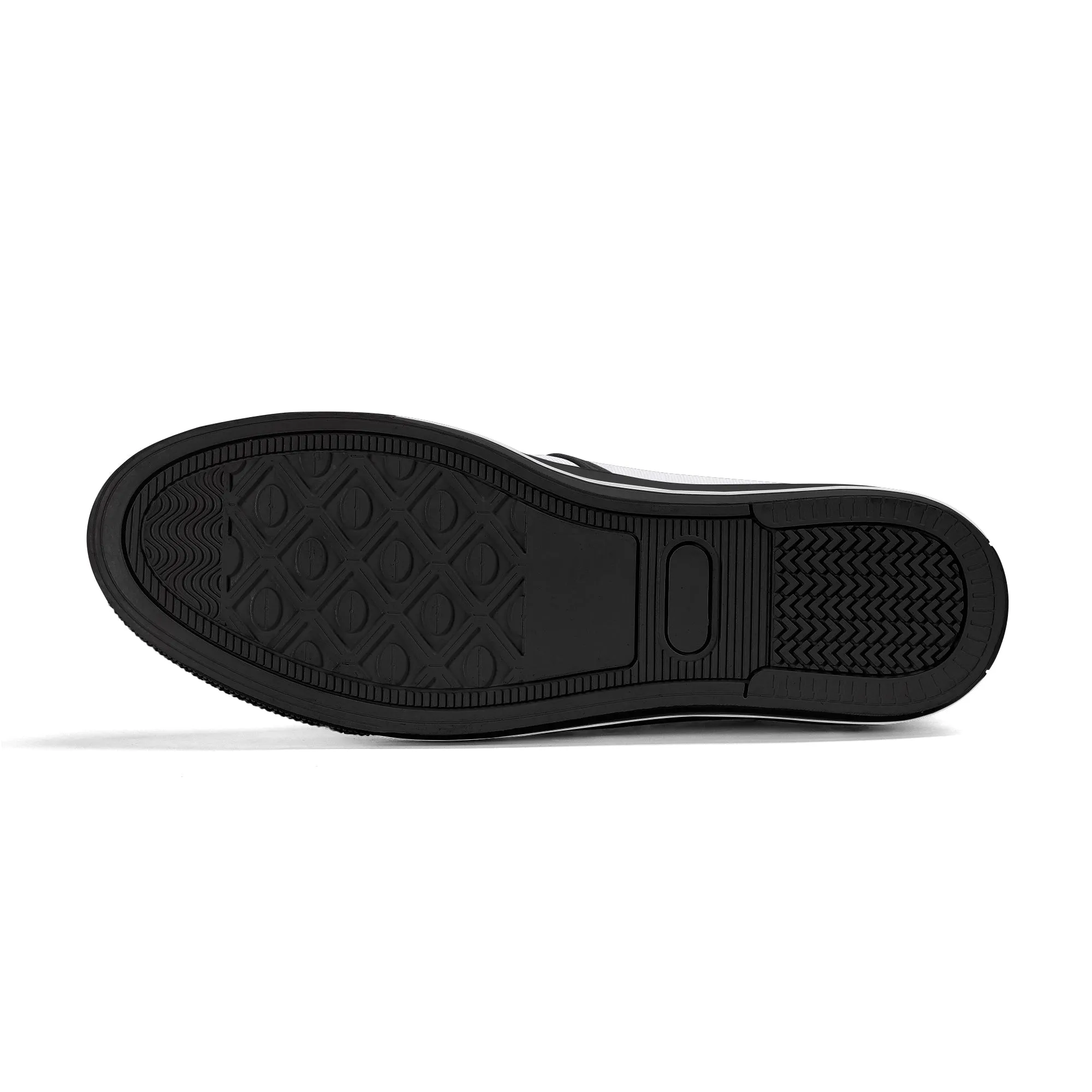 Mens Scribble Hearts Rubber Slip On Shoes