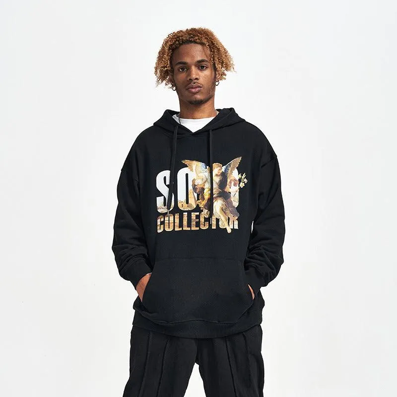 Men's Soul Collector Graphic Hoodie - Artistic Streetwear Style