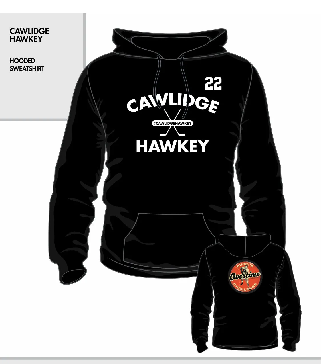 Men’s/Women’s Cawlidge Hawkey Hoodie