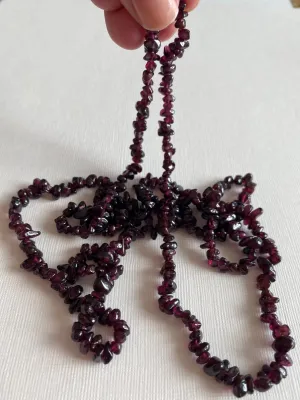 Micro Garnet Layering Necklace