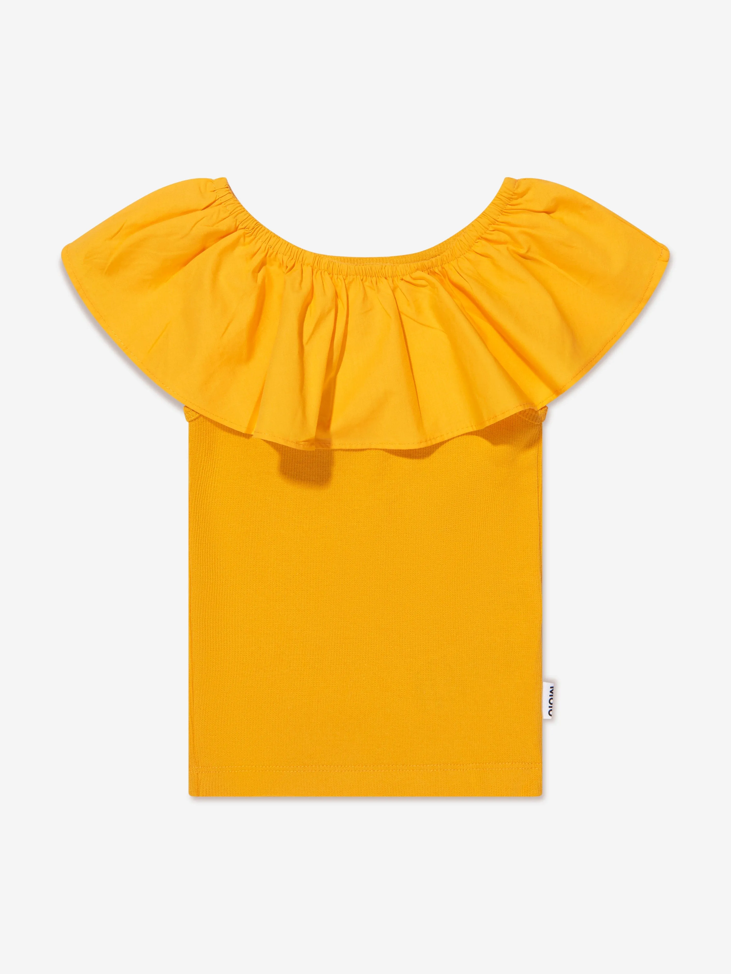 Molo Girls Organic Cotton Reca Top In Yellow