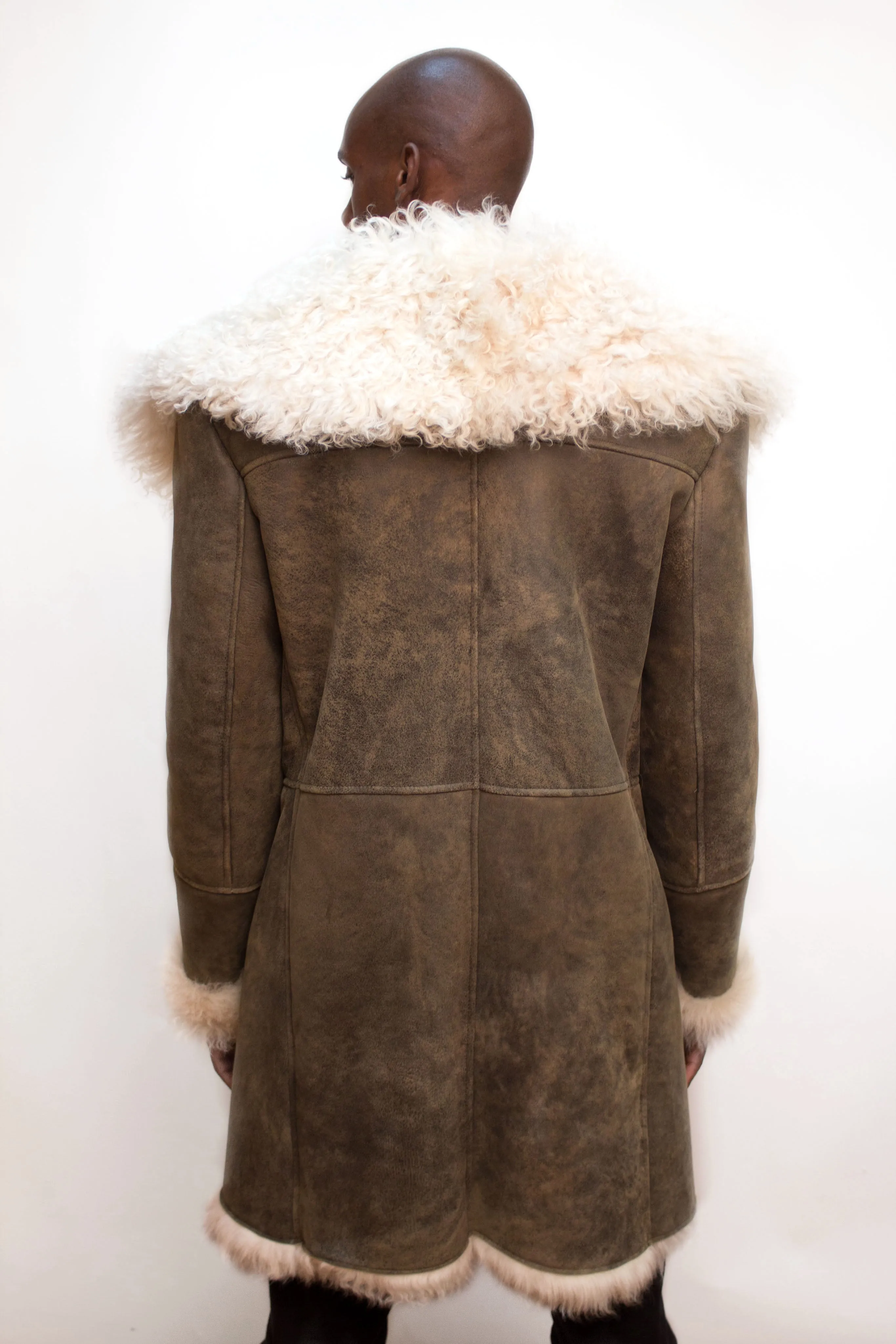 Mongolian Fur Sheepskin Coat Style #5700