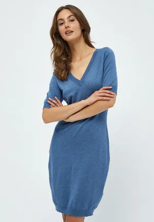 MSMilla Knit Dress - Denim Blue Melange