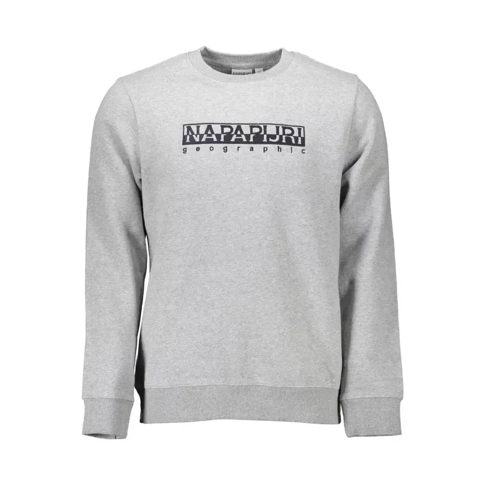 Napapijri Gray Cotton Men Sweater