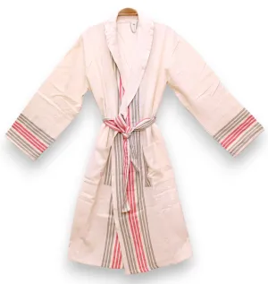 Natural Turkish Cotton Pestemal Bathrobe