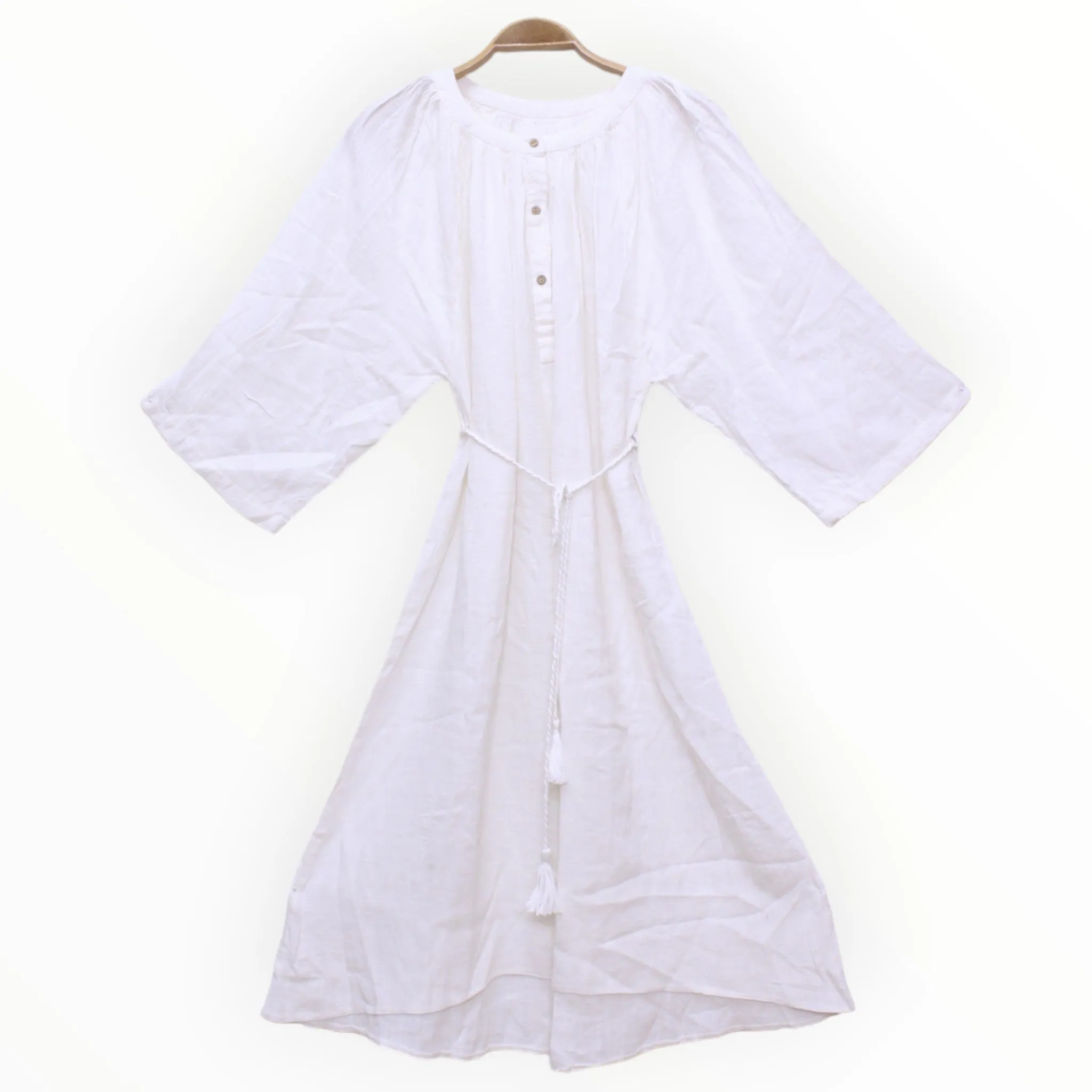 Natural Turkish Cotton White Dress