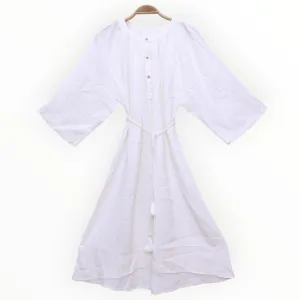 Natural Turkish Cotton White Dress