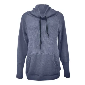 New Autumn And Winter Long-sleeved Knitted Turtleneck Hoodie