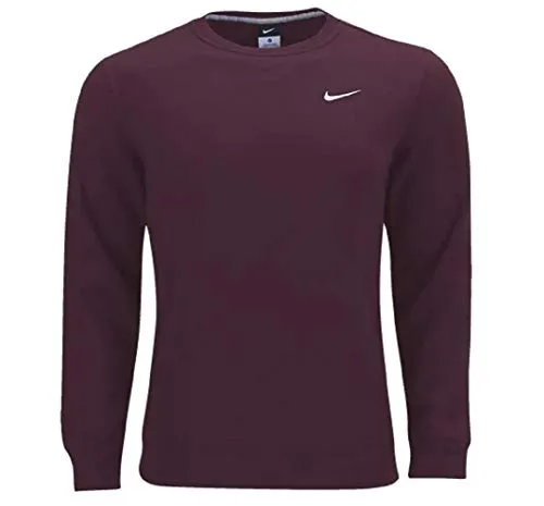 Nike Club Fleece Crew Men's Sweatshirt Small (Dark Maroon)