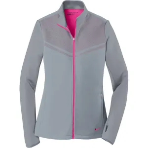 Nike Golf Women's Cool Grey/Vivid Pink Therma-FIT Hypervis Full-Zip Jacket