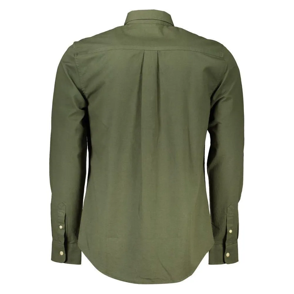 North Sails Green Cotton Men Shirt