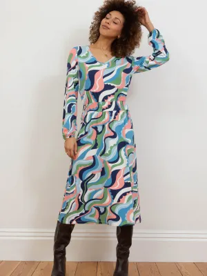 Oborne jersey dress ripple