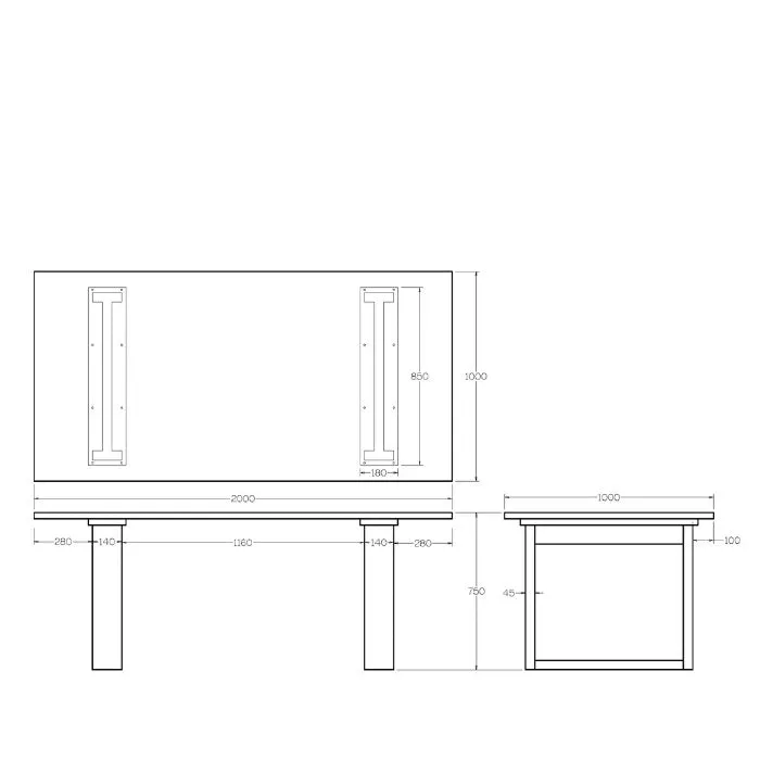 Ohope Dining Table - 4 Sizes to Suit