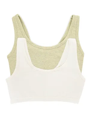 Organic Cotton Stretch Bralette 2-Pack