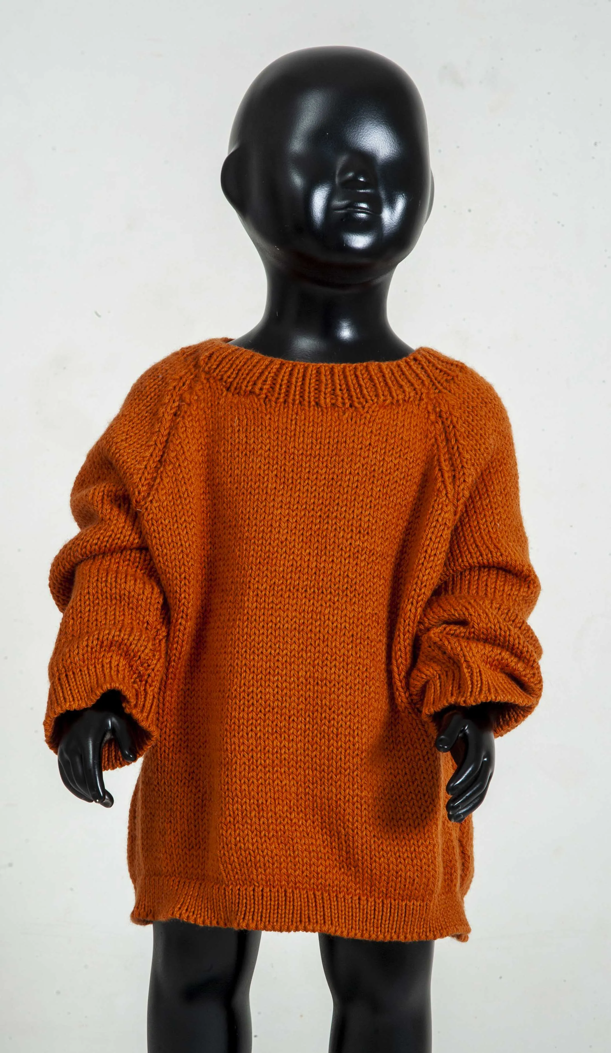 Organic Wool | Pullover |Tomato Cream | Size-5 years