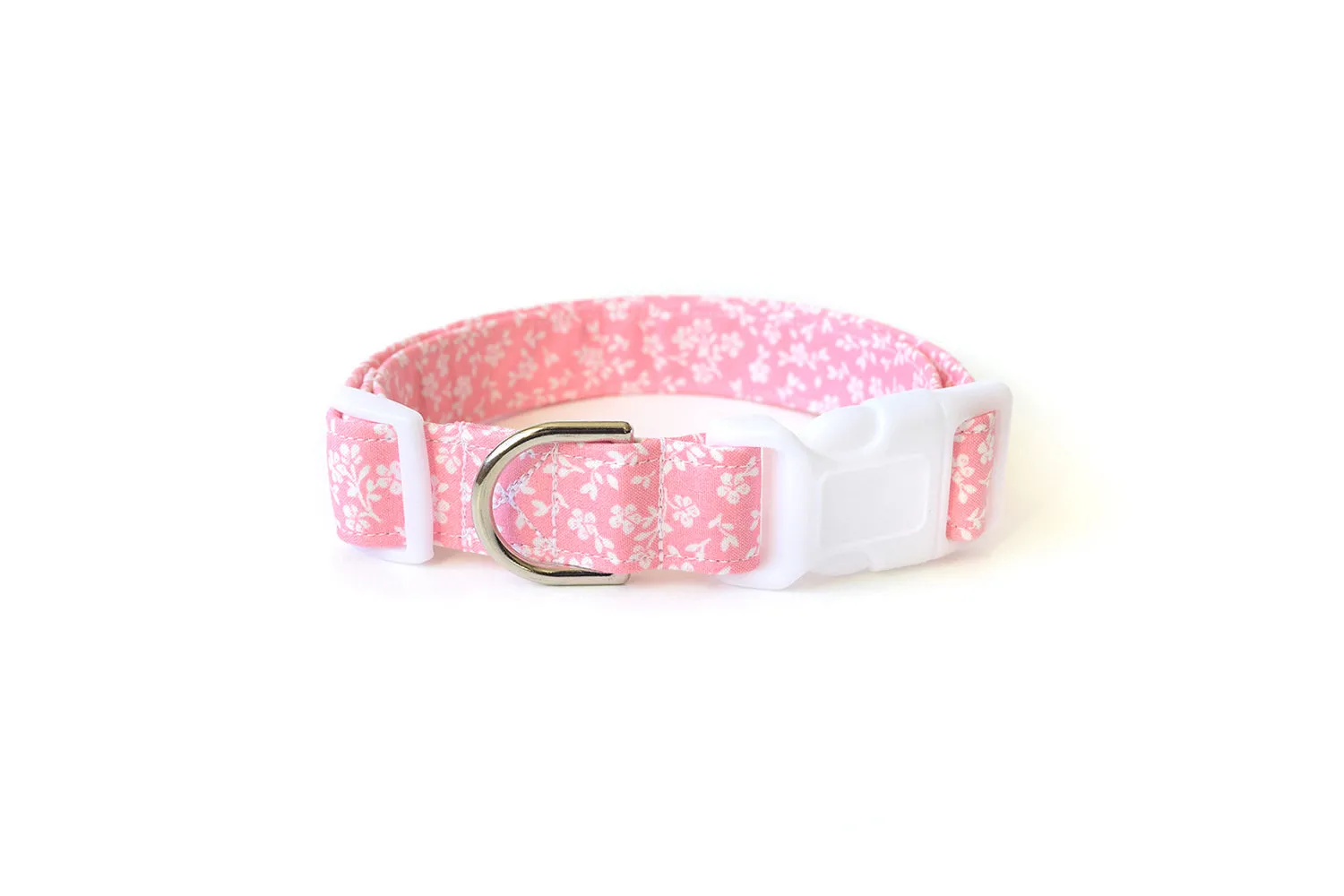 Pastel Pink Floral Dog Collar