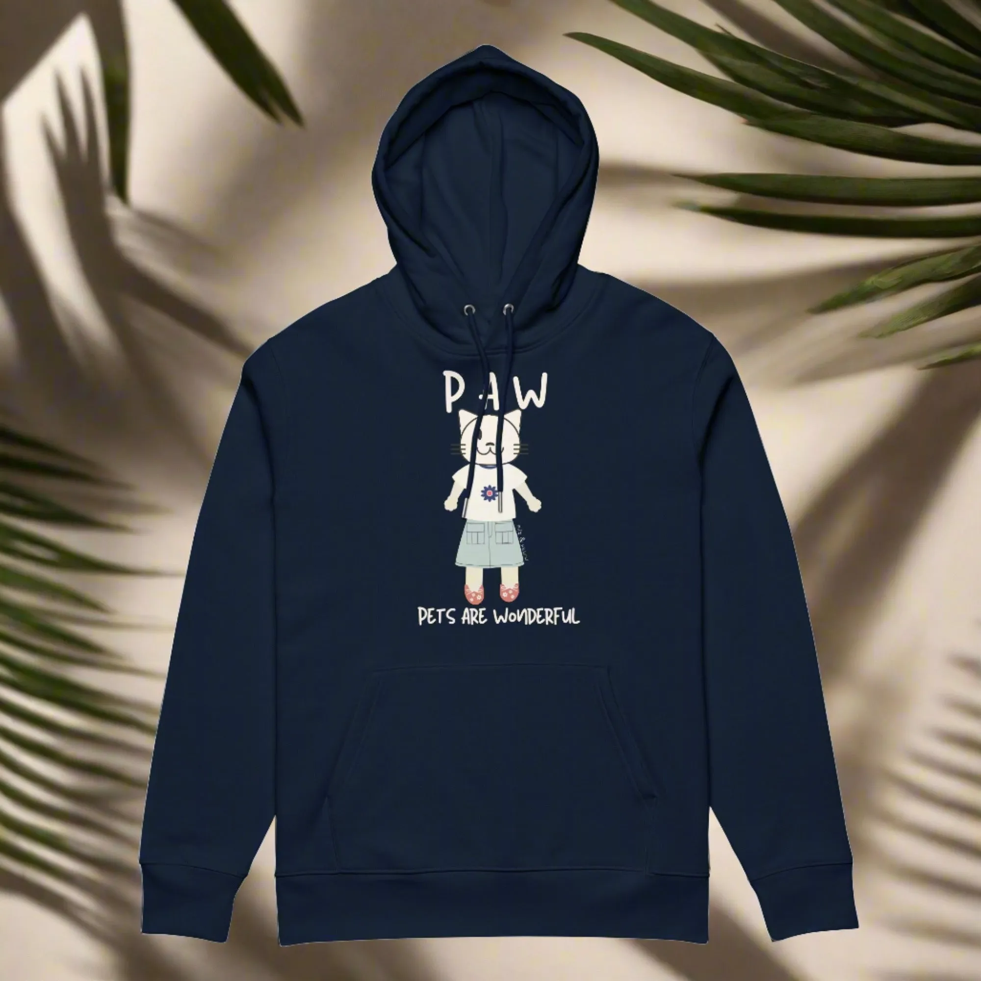 PAW, Cat themed, sustainable hoodie