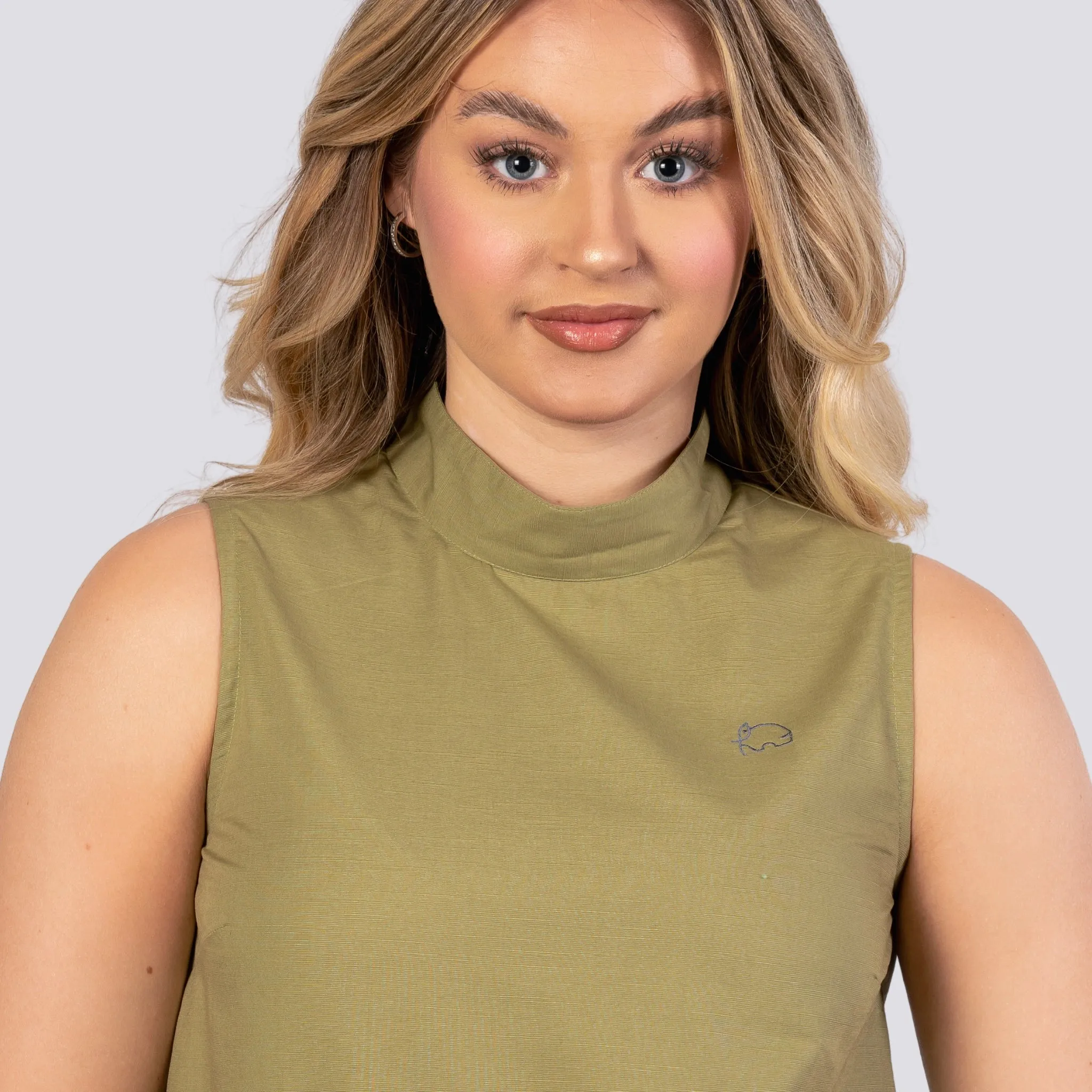 Pear Green Sleeveless Top For Women