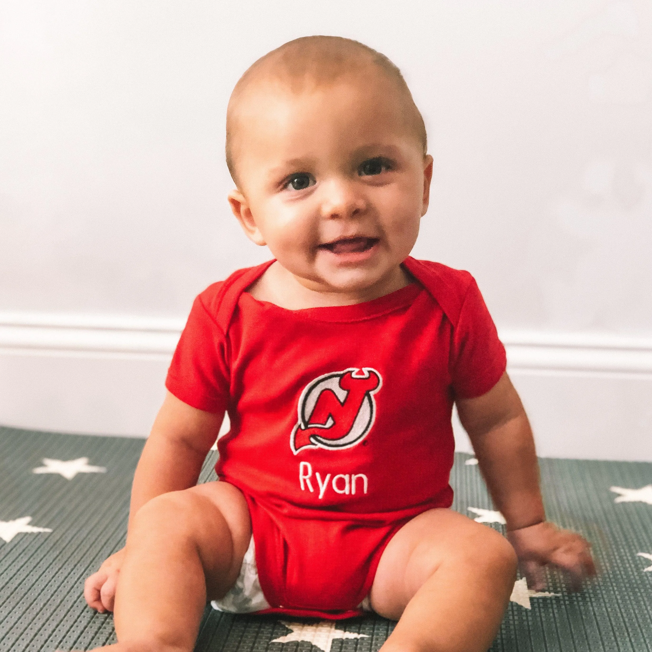 Personalized New Jersey Devils Bodysuit