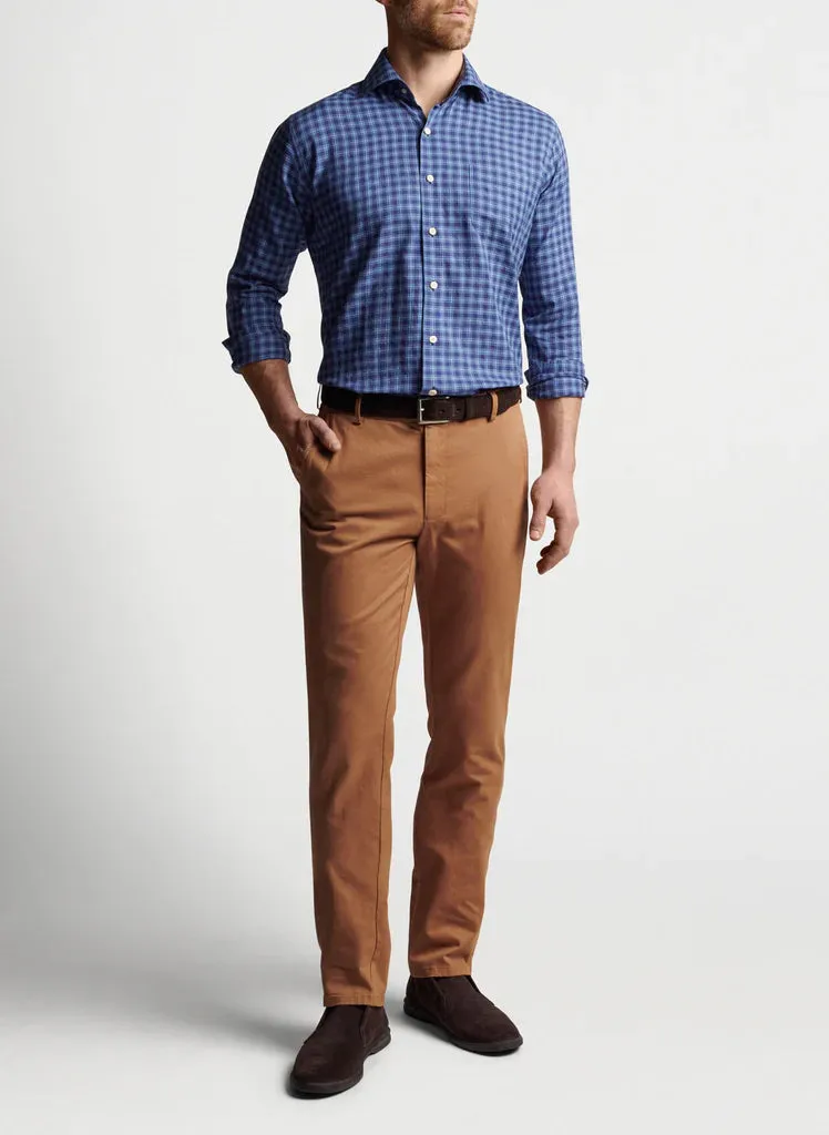 Peter Millar Soft Touch Twill Flat Front Trouser