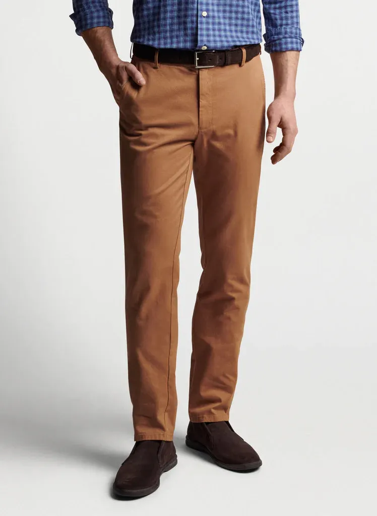 Peter Millar Soft Touch Twill Flat Front Trouser