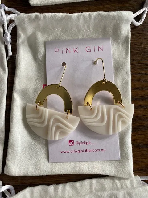 Pink Gin Golden Collection Earrings