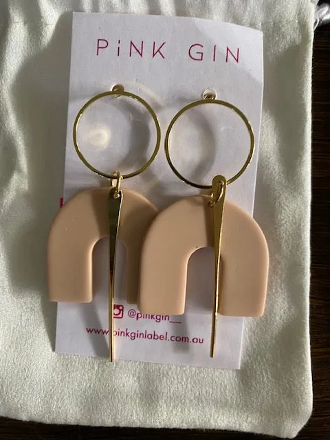 Pink Gin Golden Collection Earrings