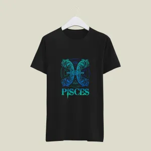 Pisces Zodiac Sign Printed Unisex Half Sleeve T-Shirt