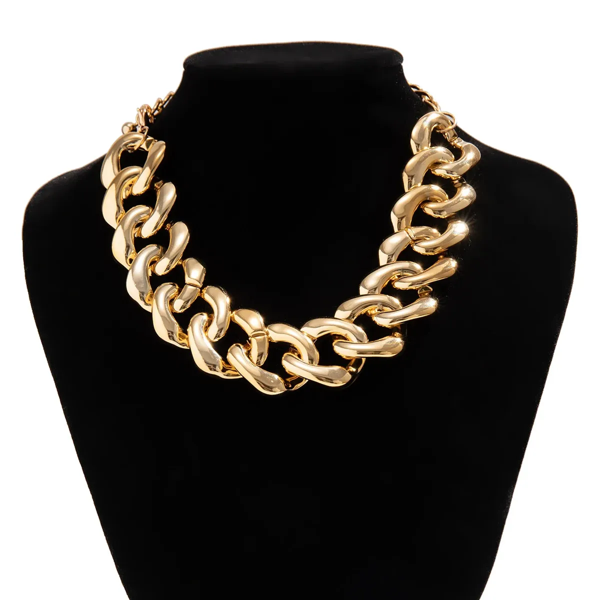 Pre Order:  Buckle Cuban Chain Short Necklace