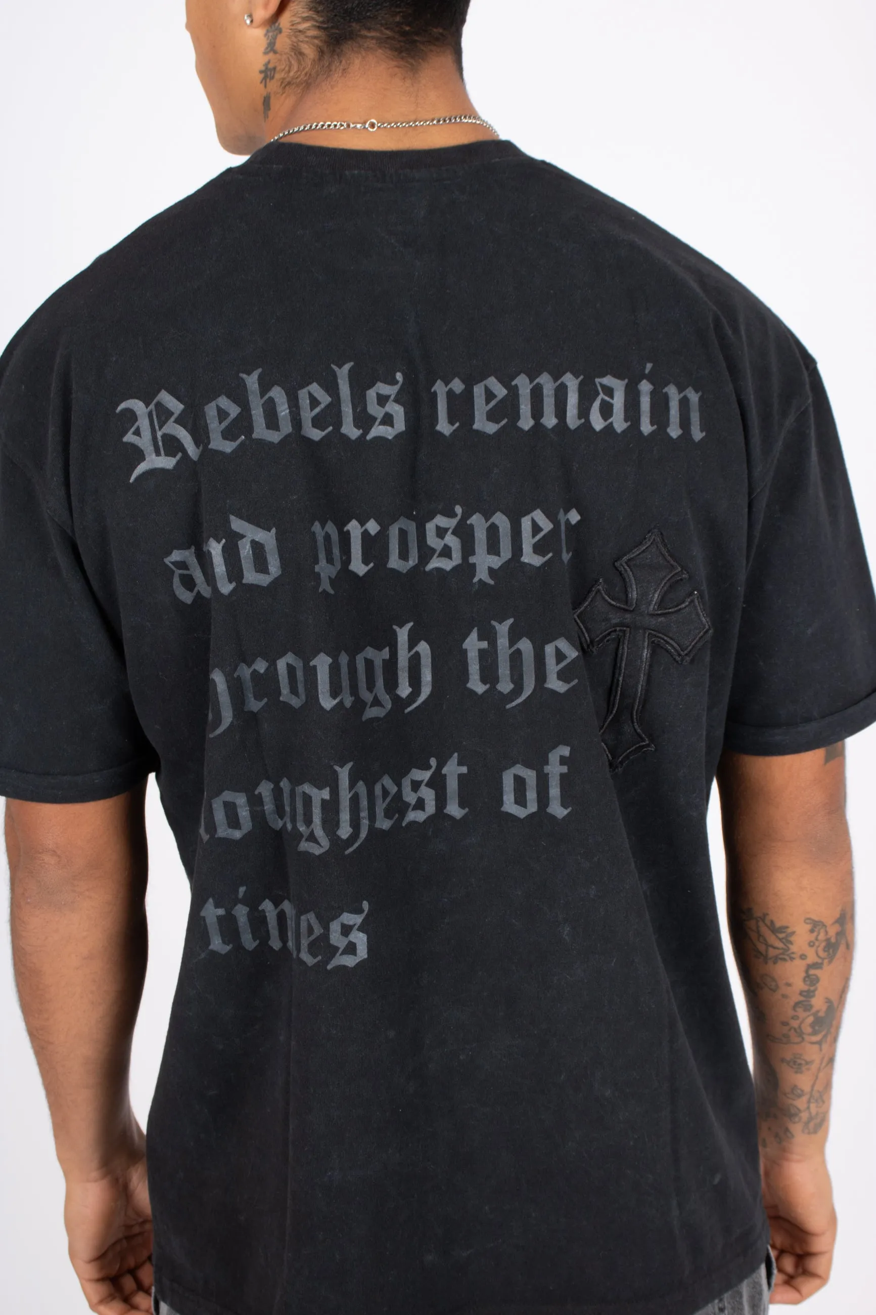 Premium Recycled Rebel LNP Oversized Acid Black T-Shirt