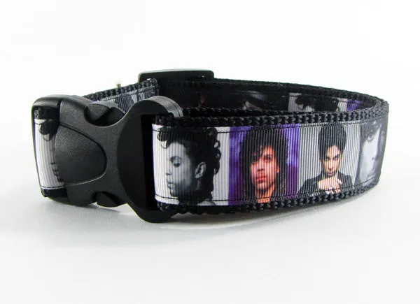 Prince Dog collar Handmade adjustable buckle collar 1" wide or leash Petcollarshandmade