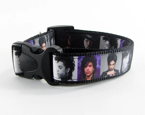 Prince Dog collar Handmade adjustable buckle collar 1" wide or leash Petcollarshandmade