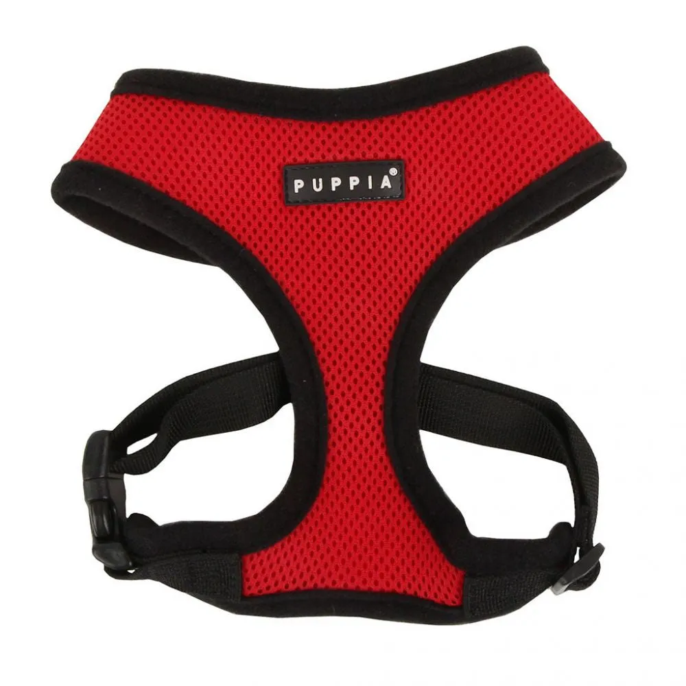 PUPPIA SOFT HARNESS-AC30 - RED -  XS