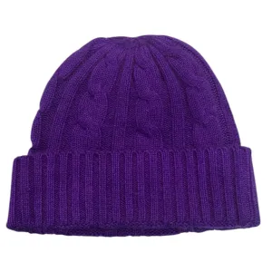 Purple Cashmere Beanie