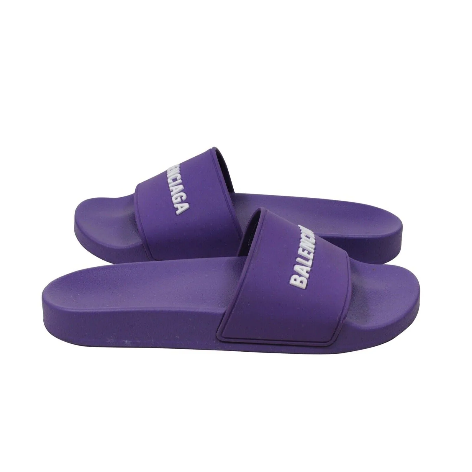 Purple Rubber Flip Flops Pool Sandals