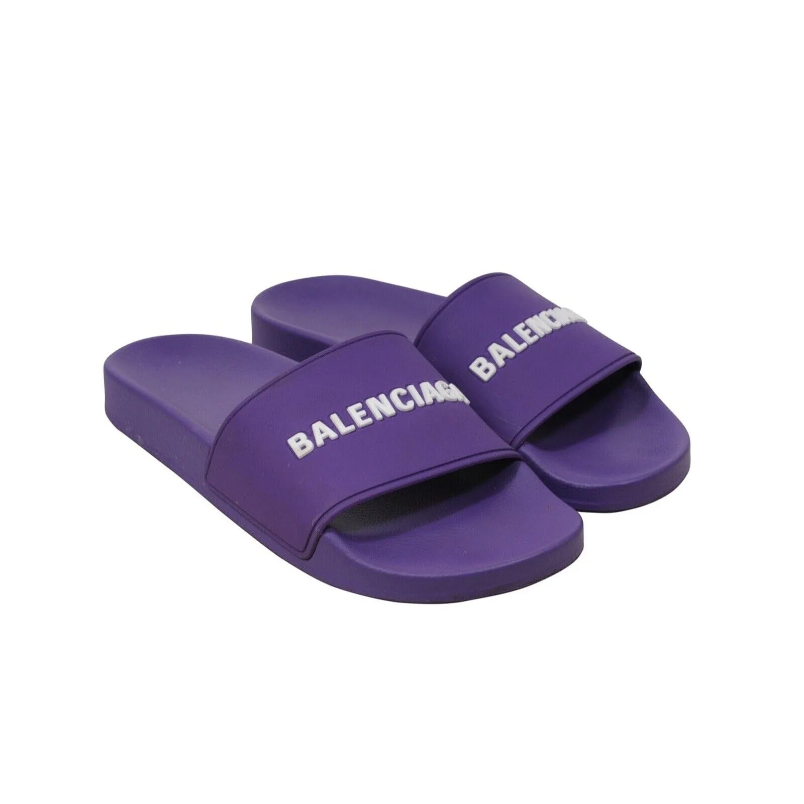 Purple Rubber Flip Flops Pool Sandals