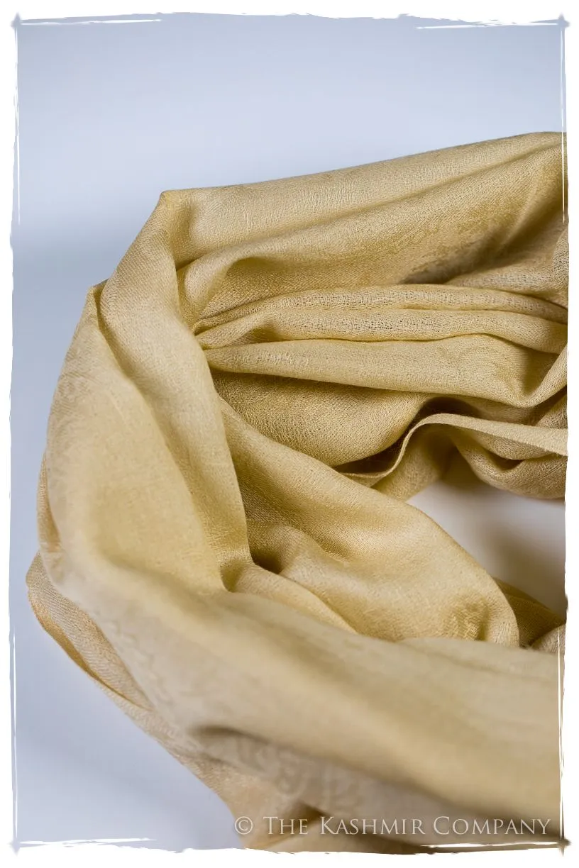 Raffia Paisley Kashmir Wool Scarf