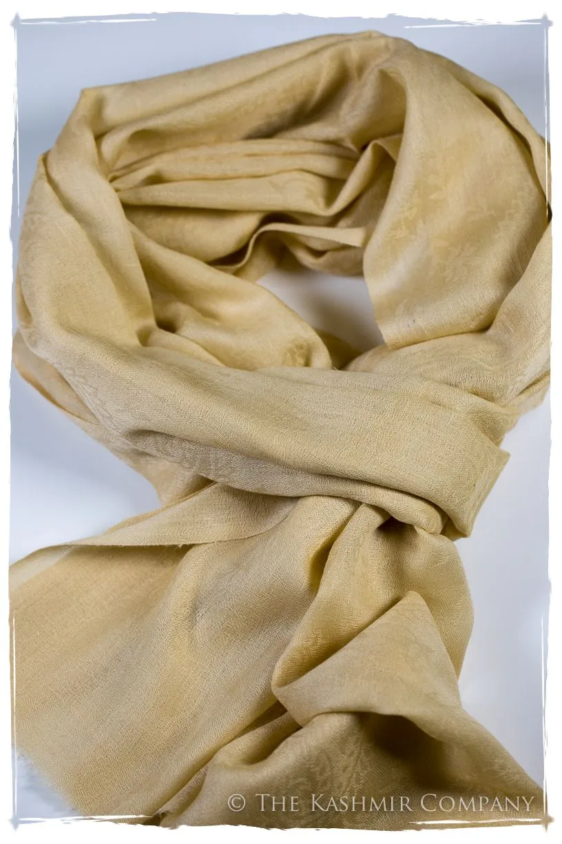 Raffia Paisley Kashmir Wool Scarf