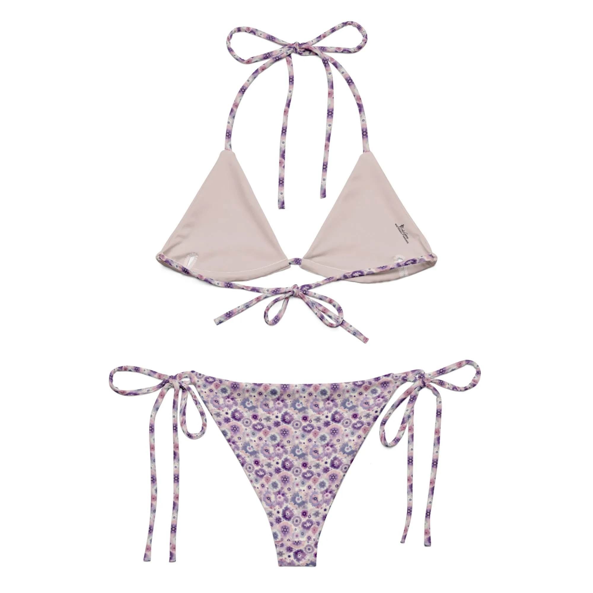 Recycled String Bikini Lilac Bloom