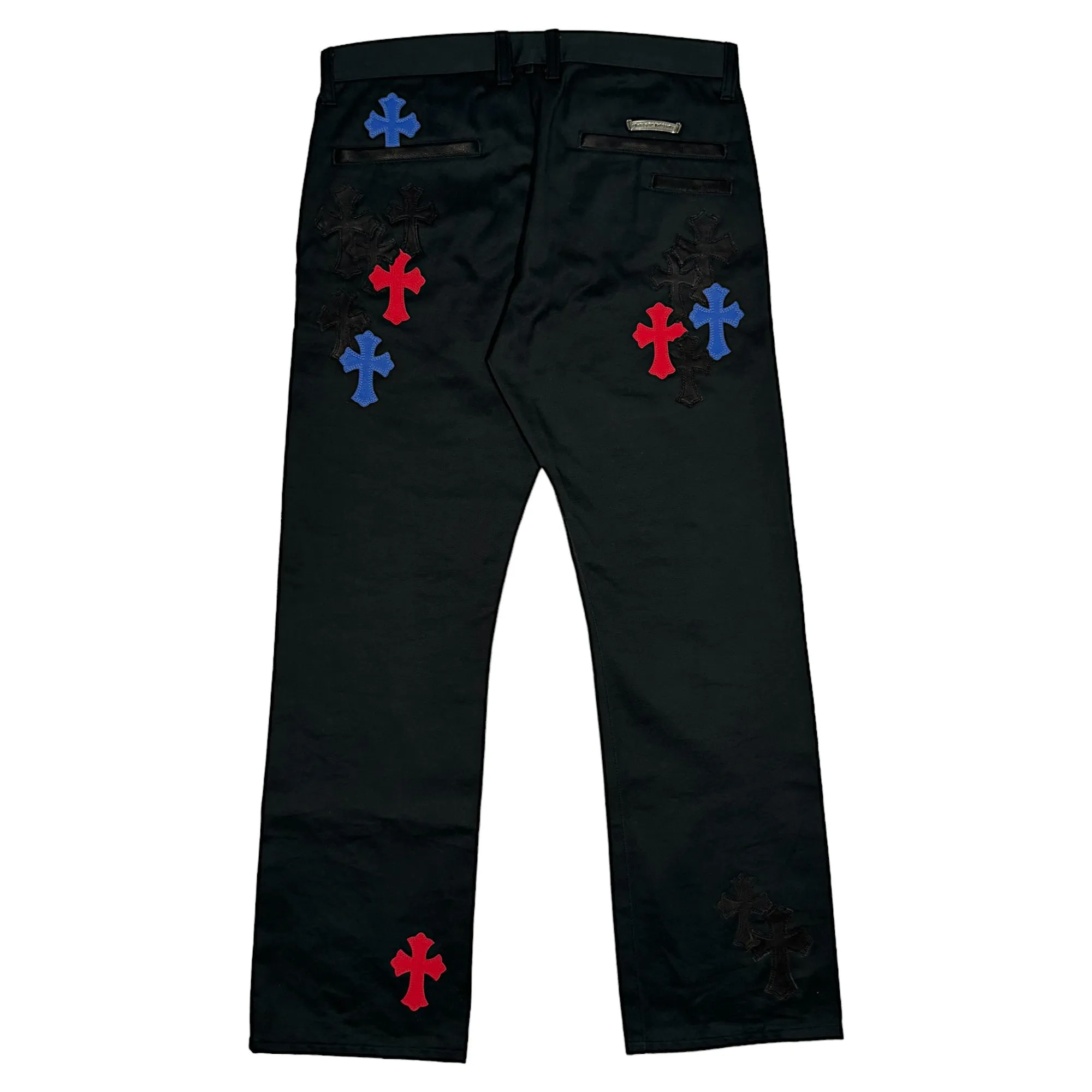 Red & Blue Cross Patch Chino Pants