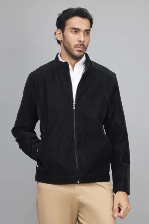 REFINED LAYERING JACKET-BLACK