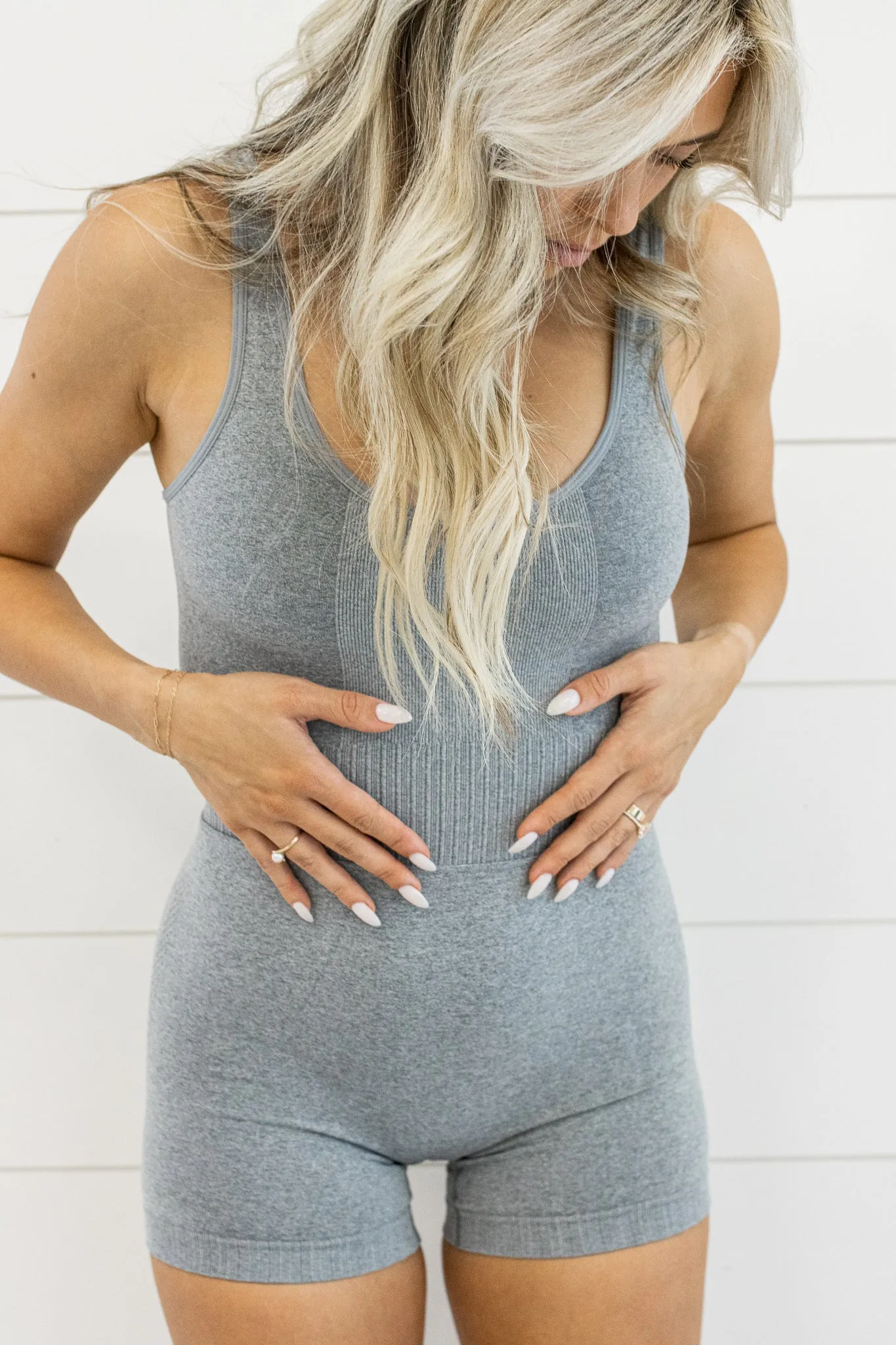 *RESTOCK* Freebie Bodysuit In Grey