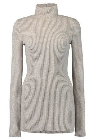 Ribbed Turtleneck Tunic